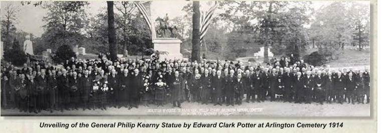 Unveiling of the General Philip Kearny Statue by Edward Clark Potter at Arlington Cemetery 1914