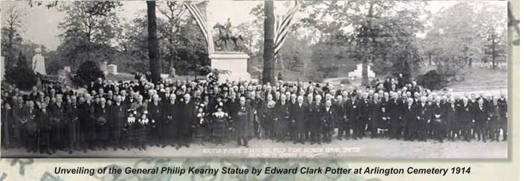 Unveiling of the General Philip Kearny Statue by Edward Clark Potter at Arlington Cemetery 1914